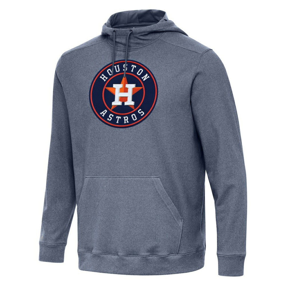 Houston Astros Antigua Cloud Pullover Hoodie Heather Navy