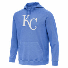 Kansas City Royals Antigua Cloud Pullover Hoodie Heather Royal