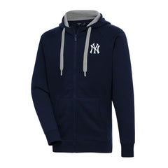 New York Yankees Antigua Big & Tall Victory Full-Zip Hoodie Jacket Navy