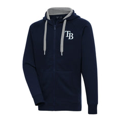 Tampa Bay Rays Antigua Big & Tall Victory Full-Zip Hoodie Jacket Navy