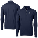 Detroit Tigers Cutter & Buck Adapt Eco Raglan Quarter-Zip Top Navy