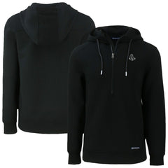 Boston Red Sox Cutter & Buck Roam Eco Recycled Half-Zip Pullover Hoodie Black