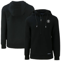 Houston Astros Cutter & Buck Roam Eco Recycled Half-Zip Pullover Hoodie Black