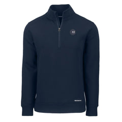Chicago Cubs Cutter & Buck Roam Eco Quarter-Zip Jacket Navy