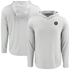 Houston Astros Cutter & Buck Coastline Epic Comfort Eco Recycled Long Sleeve Hoodie T-Shirt Gray