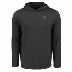 Kansas City Royals Cutter & Buck Coastline Epic Comfort Eco Recycled Long Sleeve Hoodie T-Shirt Black