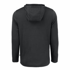 Cincinnati Reds Cutter & Buck Coastline Epic Comfort Eco Recycled Long Sleeve Hoodie T-Shirt Black