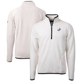 Los Angeles Dodgers Cutter & Buck Cascade Eco Fleece Quarter-Zip Jacket Oatmeal