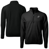 Los Angeles Dodgers Cutter & Buck Cascade Eco Fleece Quarter-Zip Jacket Black