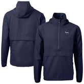 Philadelphia Phillies Cutter & Buck Charter Eco Recycled Anorak Half-Zip Hoodie Jacket Navy