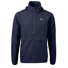 Philadelphia Phillies Cutter & Buck Charter Eco Recycled Anorak Half-Zip Hoodie Jacket Navy