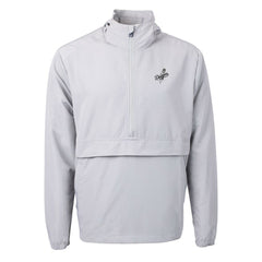 Los Angeles Dodgers Cutter & Buck Charter Eco Recycled Anorak Half-Zip Hoodie Jacket Gray
