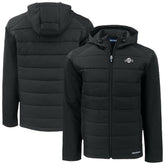 San Francisco Giants Cutter & Buck Evoke Hybrid Eco Softshell Recycled Full-Zip Hooded Jacket Black
