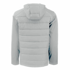 Milwaukee Brewers Cutter & Buck Evoke Hybrid Eco Softshell Recycled Full-Zip Hooded Jacket Gray
