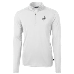 Los Angeles Dodgers Cutter & Buck Virtue Eco Pique Quarter-Zip Jacket White