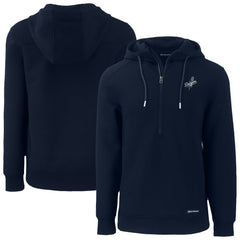 Los Angeles Dodgers Cutter & Buck Roam Eco Recycled Tri-Blend Half-Zip Hoodie Navy