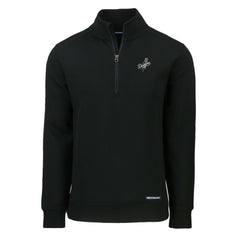 Los Angeles Dodgers Cutter & Buck Roam Eco Quarter-Zip Jacket Black