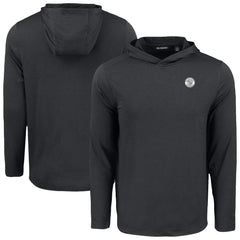 Milwaukee Brewers Cutter & Buck Coastline Epic Comfort Eco Recycled Hoodie T-Shirt Black