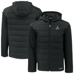 St. Louis Cardinals Cutter & Buck Evoke Hybrid Eco Softshell Recycled Full-Zip Hoodie Jacket Black