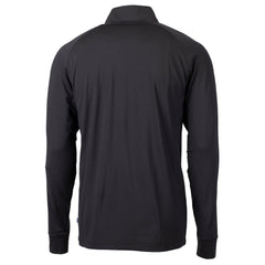 Los Angeles Dodgers Cutter & Buck Big & Tall Adapt Eco DryTec Raglan Quarter-Zip Jacket Black