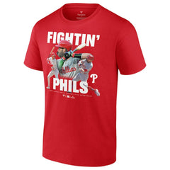 Trea Turner, Bryce Harper, & Kyle Schwarber Philadelphia Phillies Fightin Phils T-Shirt Red