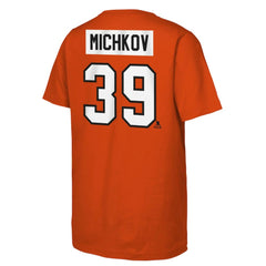 Matvei Michkov Philadelphia Flyers Youth Player Name & Number T-Shirt Orange