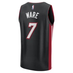 Kel'el Ware Miami Heat Fast Break Replica Player Jersey - Icon Edition - Black