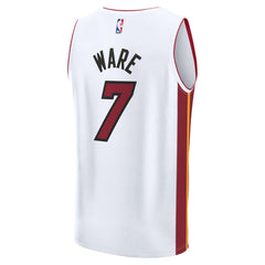 Kel'el Ware Miami Heat Youth Fast Break Replica Player Jersey - Association - White Edition