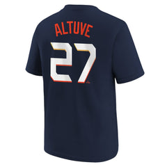 Jose Altuve Houston Astros Youth Fuse City Connect Name & Number T-Shirt Navy | Nike