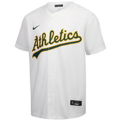 Athletics Youth Home Game Jersey - White
