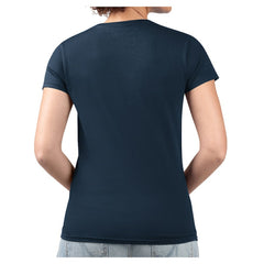 Boston Red Sox G-III 4Her by Carl Banks Women's Super-Slim Fit Lightweight Heart V-Neck T-Shirt Navy