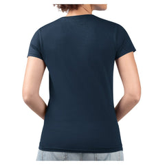 Boston Red Sox G-III 4Her by Carl Banks Women's Super-Slim Fit Lightweight Collage Team Graphic V-Neck T-Shirt Navy