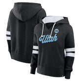 Utah Mammoth Fanatics Women's Oversized Seize V-Neck Pullover Hoodie Black