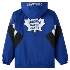 Toronto Maple Leafs OVO x Starter Half-Zip Hooded Jacket Blue