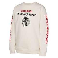 Chicago Blackhawks Youth Star Power Pullover Sweatshirt Cream
