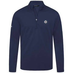 Winnipeg Jets Levelwear Heron Insignia Core Quarter-Zip Jacket Navy