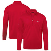 Detroit Red Wings Levelwear Heron Insignia Core Quarter-Zip Jacket Red