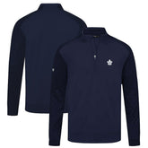 Toronto Maple Leafs Levelwear Aztec Insignia Core Quarter-Zip Pullover Top Navy
