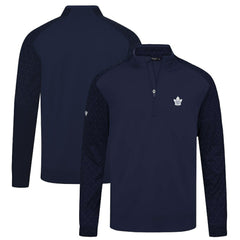 Toronto Maple Leafs Levelwear Aztec Insignia Core Quarter-Zip Pullover Top Navy
