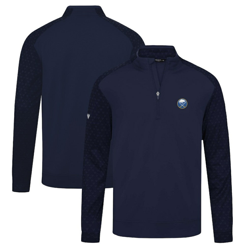 Buffalo Sabres Levelwear Aztec Insignia Core Quarter-Zip Pullover Top Navy