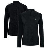 Dallas Stars Levelwear Women's Amethyst Insignia Core Quarter-Zip Jacket Black
