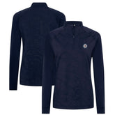 Winnipeg Jets Levelwear Women's Amethyst Insignia Core Quarter-Zip Jacket Navy