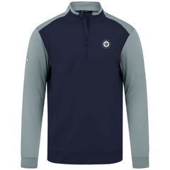 Winnipeg Jets Levelwear Bayou Insignia Core Quarter-Zip Pullover Top Navy