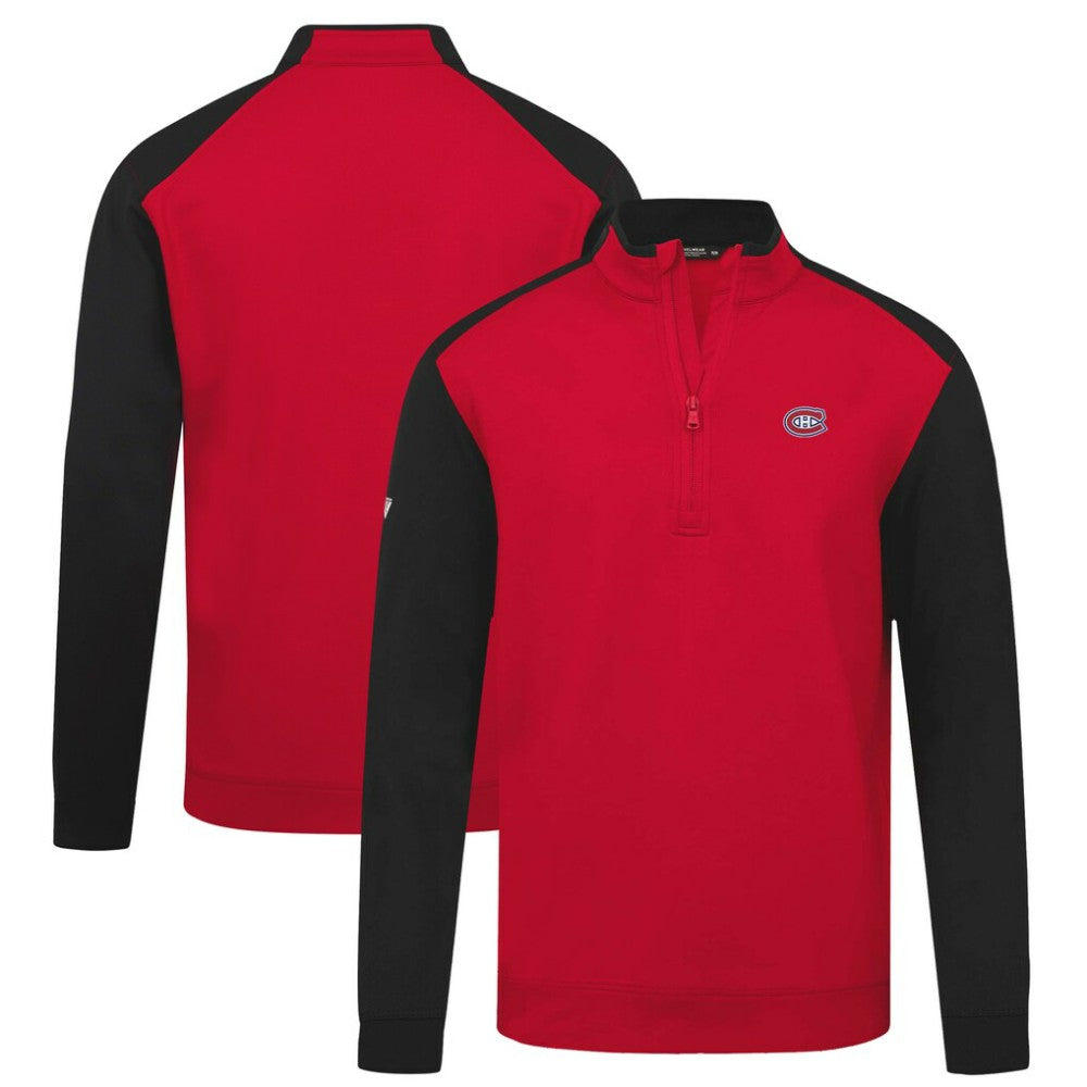 Montreal Canadiens Levelwear Bayou Insignia Core Quarter-Zip Pullover Top Red