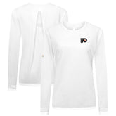 Philadelphia Flyers Levelwear Women's Sequoia Primary Logo Long Sleeve T-Shirt White