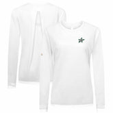 Dallas Stars Levelwear Women's Sequoia Primary Logo Long Sleeve T-Shirt White