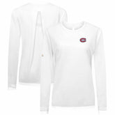 Montreal Canadiens Levelwear Women's Sequoia Primary Logo Long Sleeve T-Shirt White