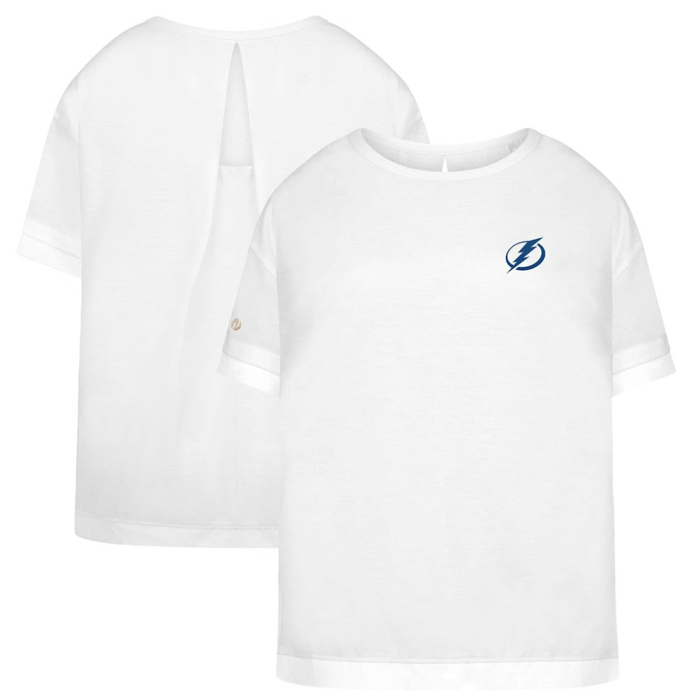 Tampa Bay Lightning Levelwear Women's Tulip Primary Logo T-Shirt White
