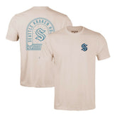 Seattle Kraken Levelwear Richmond Stained Glass T-Shirt Khaki
