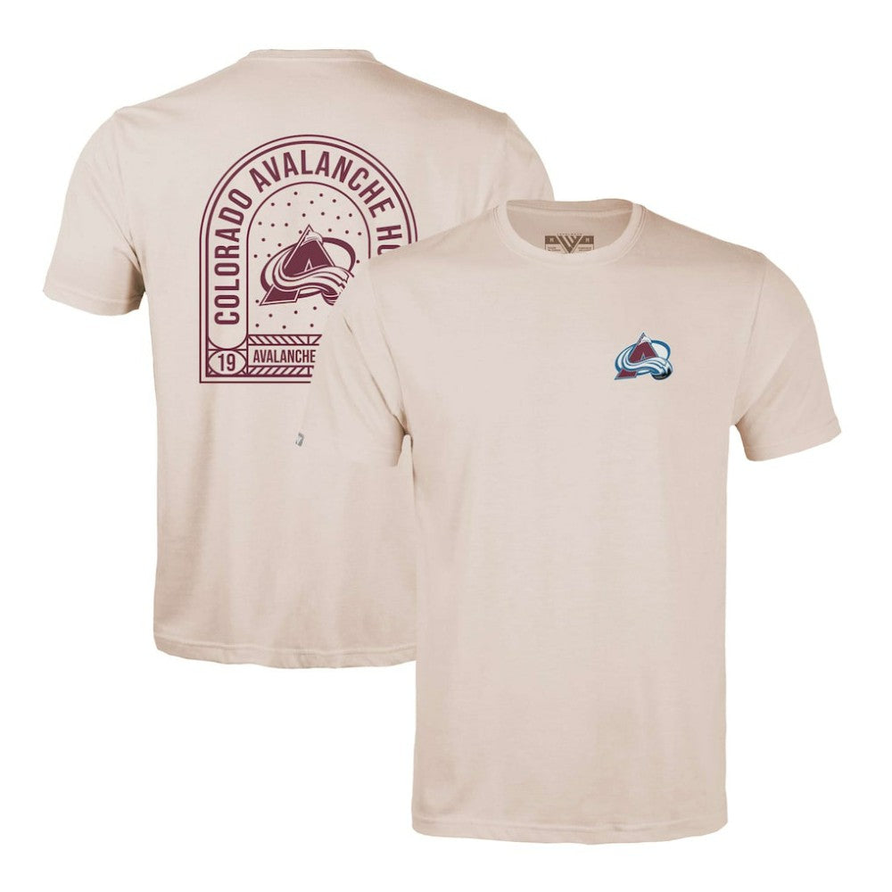 Colorado Avalanche Levelwear Richmond Stained Glass T-Shirt Khaki